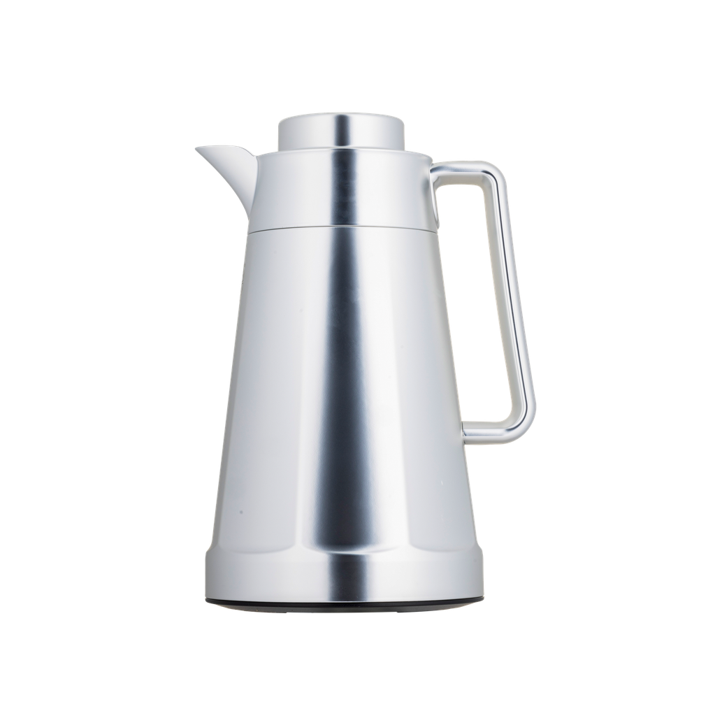 Al Saif Maya Coffee and Tea Thermos from Al Saif / Elegant design that suits all tastes / Made to maintain the heat of drinks for long hours - matte chrome - 0.5 liters