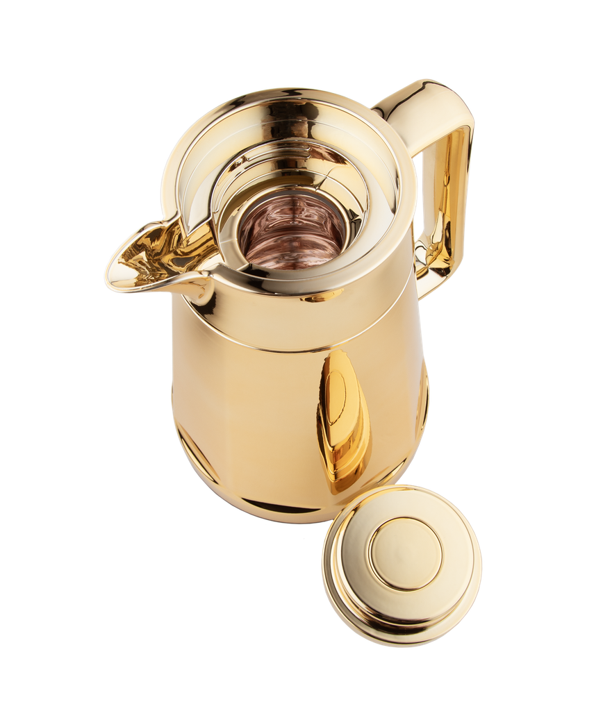 Al Saif Maya Coffee and Tea Thermos from Al Saif / Elegant design that suits all tastes / Made to preserve the heat of drinks for long hours - 1.5 liters - Gold