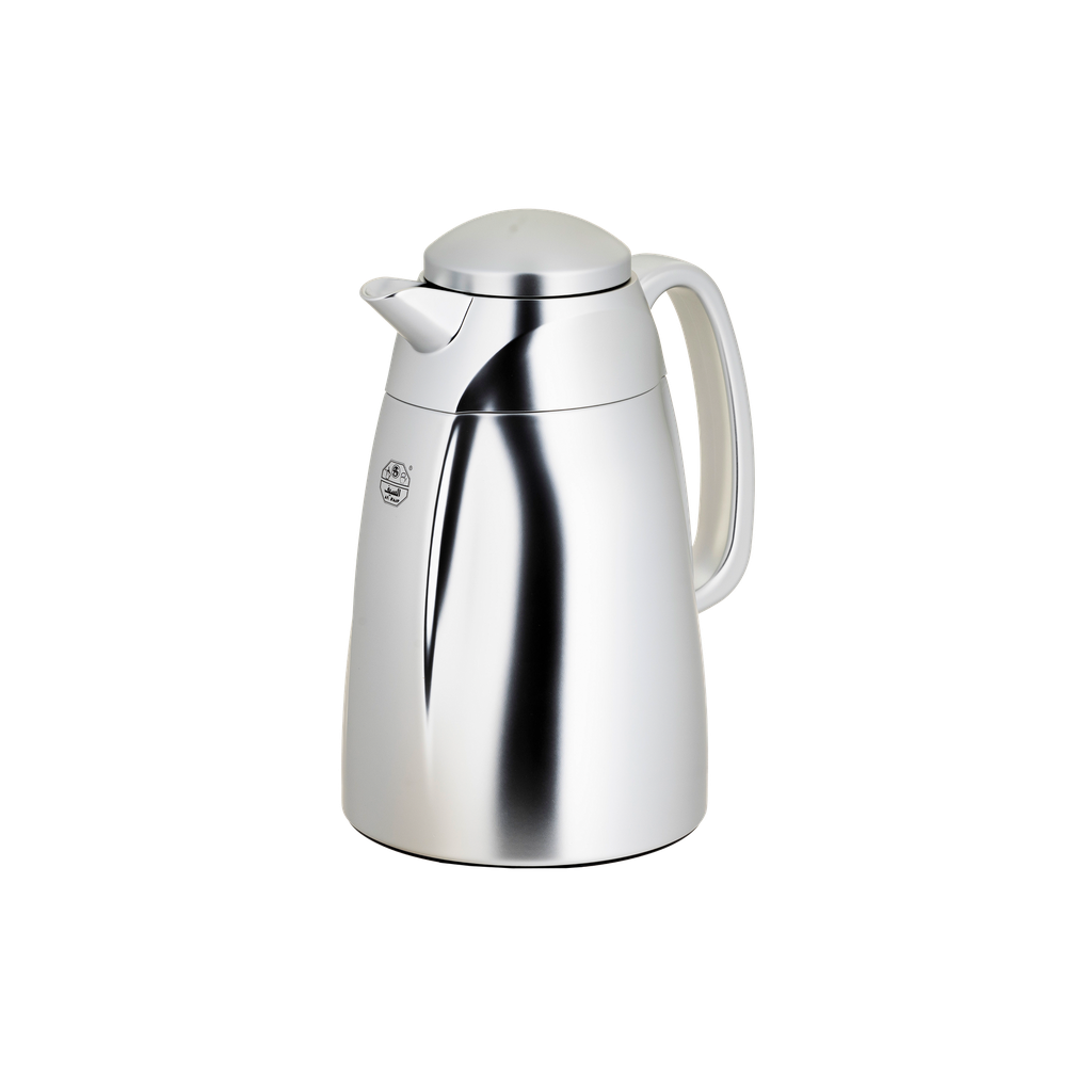 Al Saif Yara Thermos for coffee and tea from Al Saif / Elegant design to suit all tastes / Made to maintain the heat of drinks for long hours / Ideal for daily use at home or office / Multi-color and size - 0.35 liters - matte silver