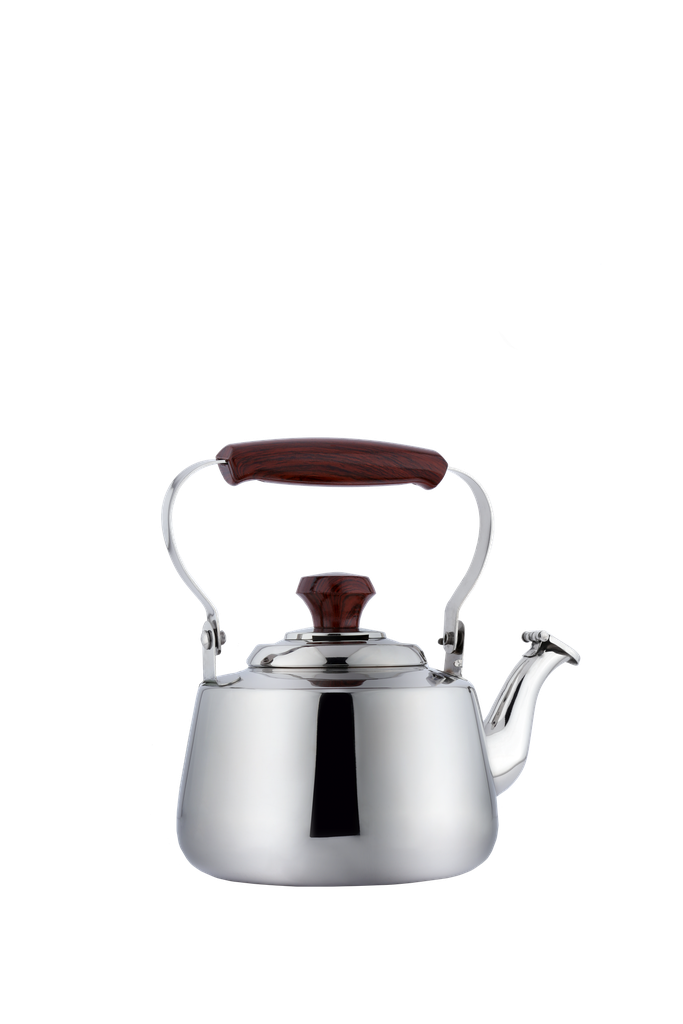 The Indonesian Steel Omega Jug from Al Saif is durable and elegant, ideal for serving various types of tea - 0.8/1.0/1.5 liters