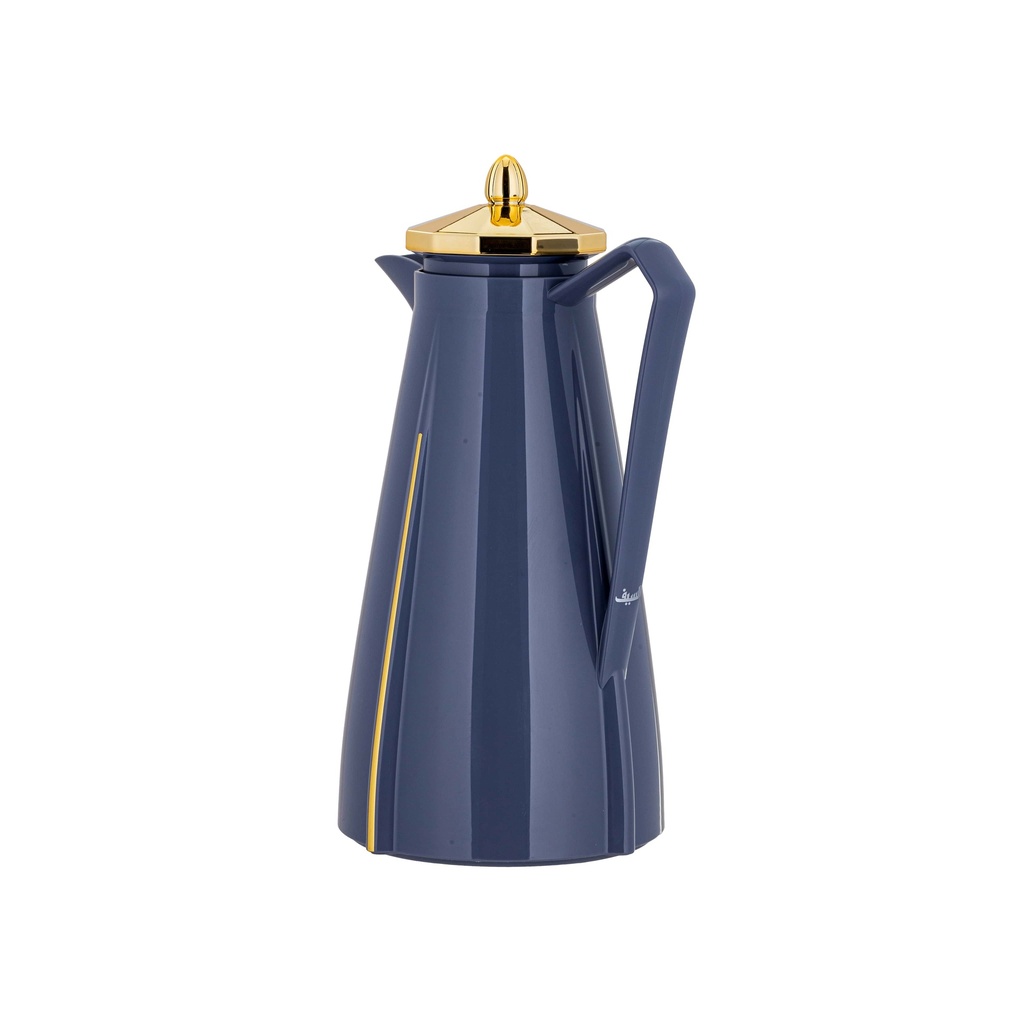 Diva thermos for coffee or tea / elegant design to suit all tastes, capacity of 1 liter - dark gray/gold