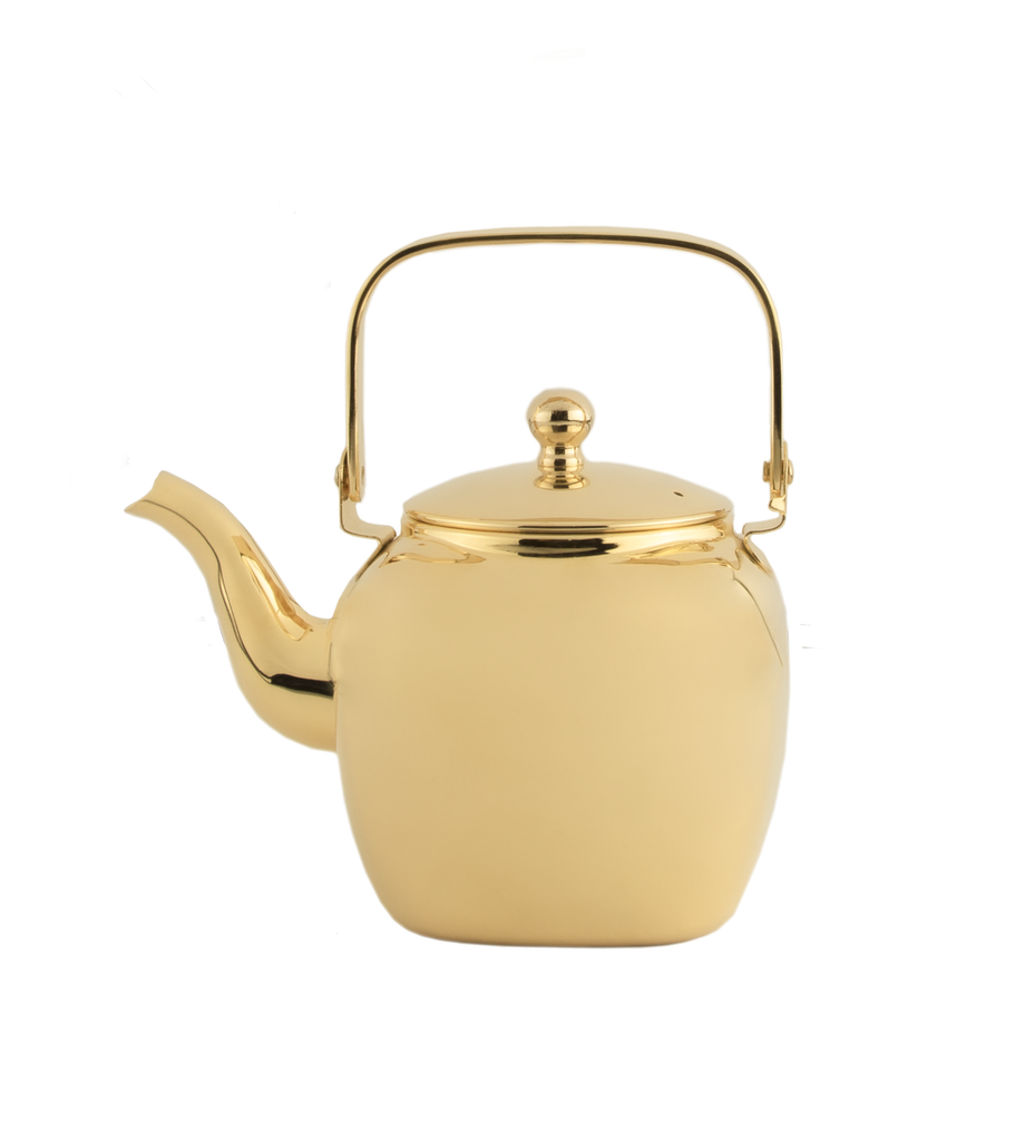 The Steel Lightning Jug from Al Saif is durable and elegant, ideal for serving tea of ​​various sizes and colors - gold - 1.6 liters