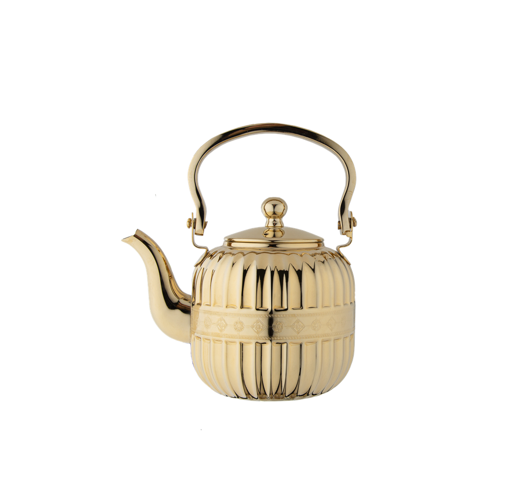 The jewel jug from Al Saif is durable and elegant, ideal for serving tea of ​​various sizes and colors - gold - 1.2 liters
