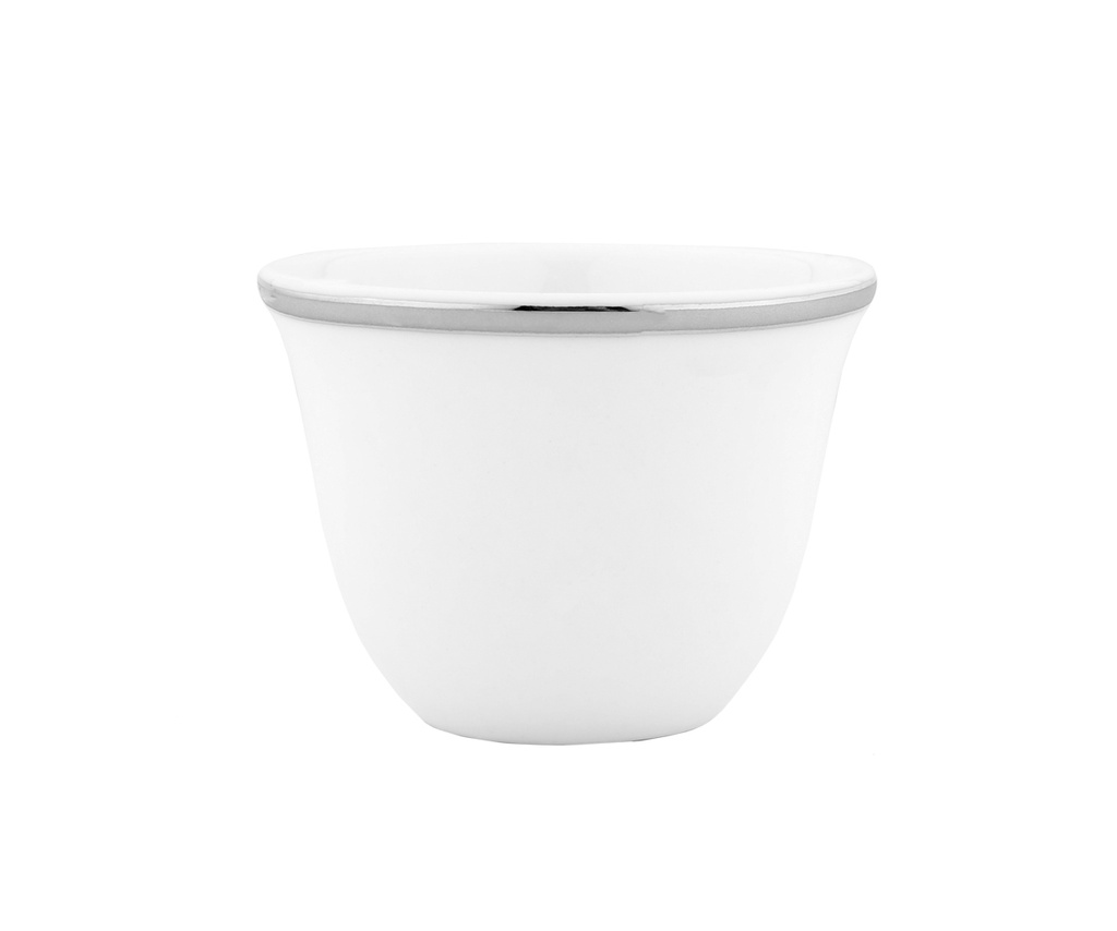 A set of 12-piece coffee cups from Al Saif - medium - silver