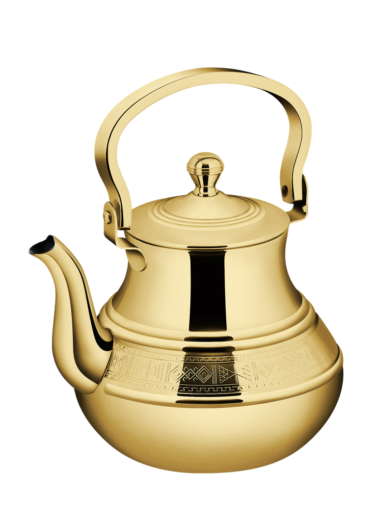 The Liwan teapot from Al Saif is durable and elegant, ideal for serving tea of ​​various sizes and colors - gold - 2 liters
