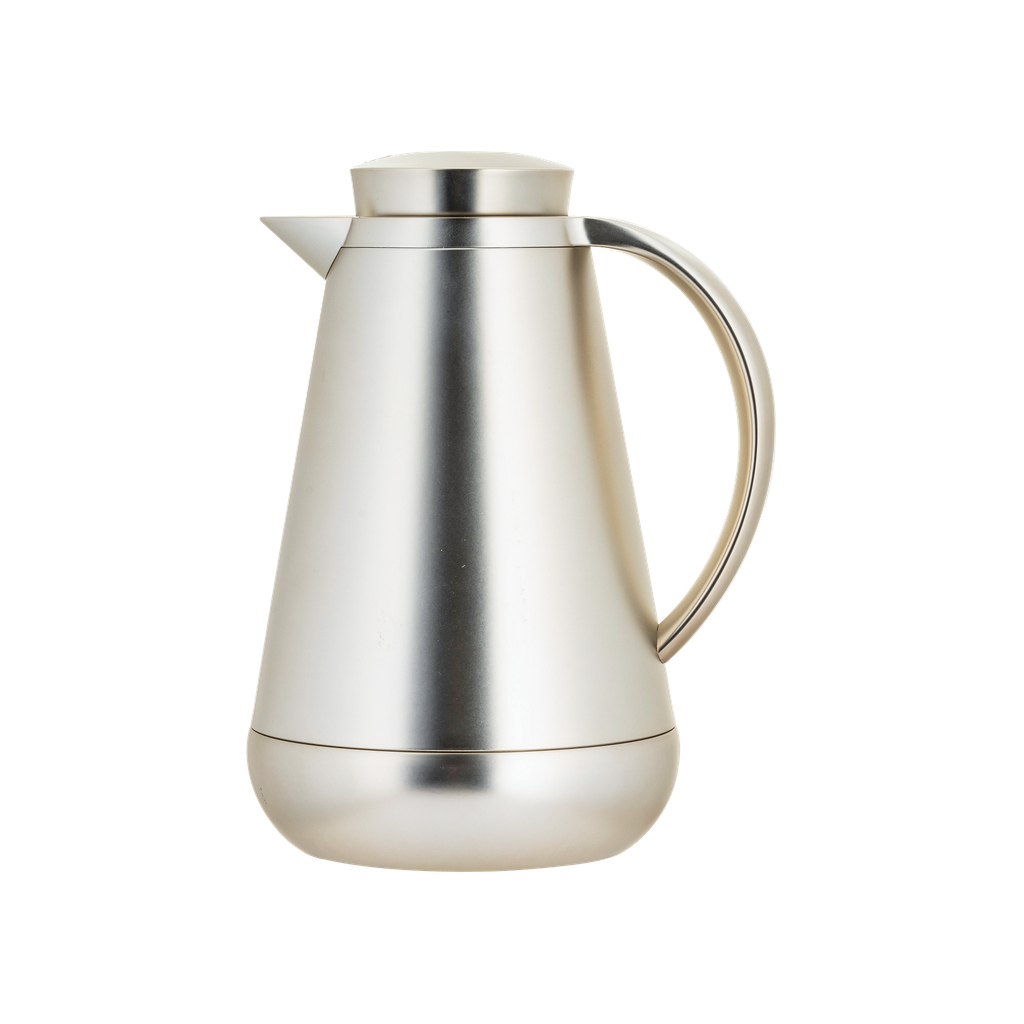 Hala thermos for coffee and tea from Al Saif / Elegant design that suits all tastes / Made to maintain the heat of drinks for long hours - matte nickel - 1 liter
