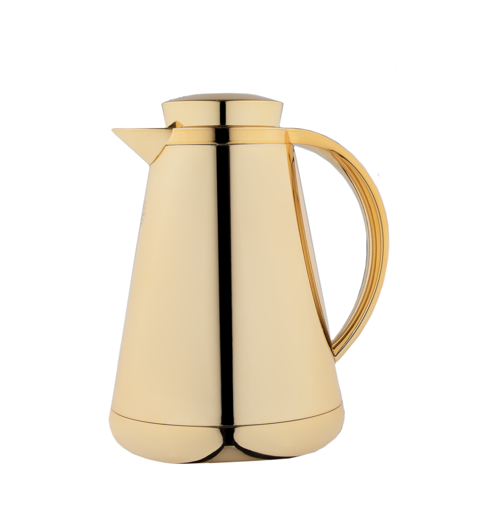 Thermos for Hala Coffee and Tea from Al Saif / Elegant design that suits all tastes / Made to preserve the heat of drinks for long hours - Gold - 1 liter