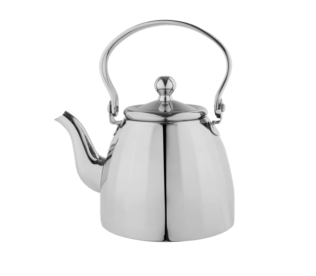 Indonesian Lunar Jug (2) from Al Saif, durable and elegant, ideal for serving tea of ​​all kinds, silver color, multiple sizes - 1 liter