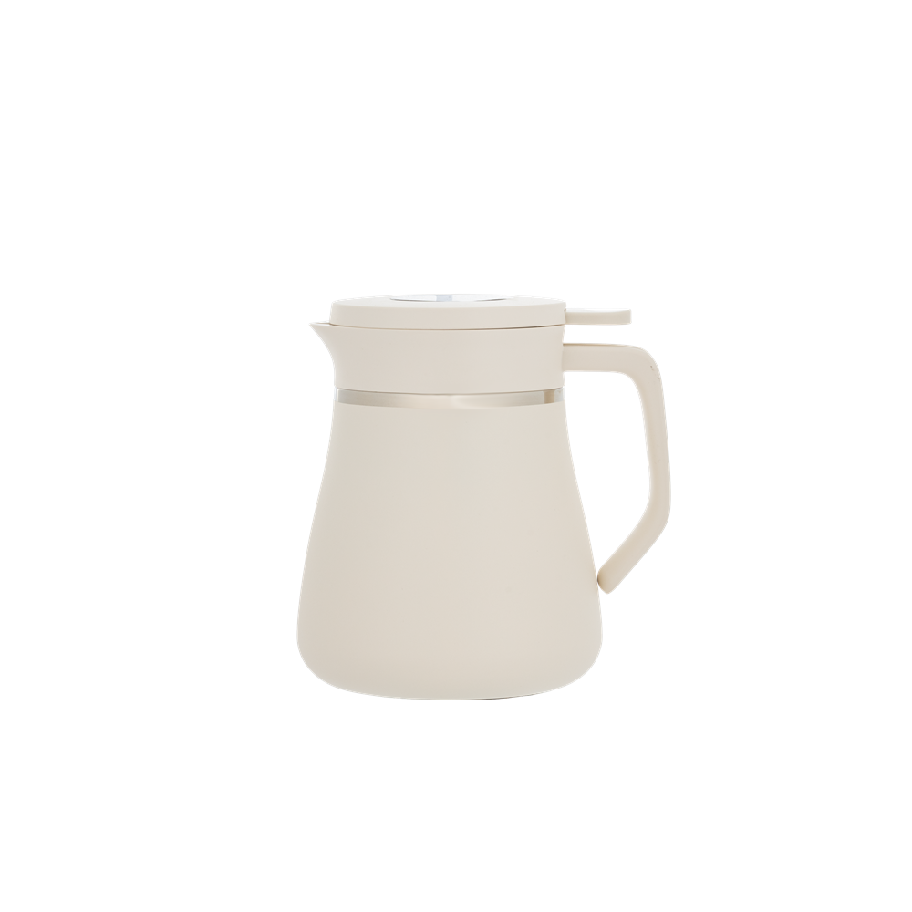 Anita Steel Thermos for coffee and tea from Al Saif / Elegant design to suit all tastes / Made to maintain the heat of drinks for long hours / Ideal for daily use at home or office / Multi-color - 1 liter - White