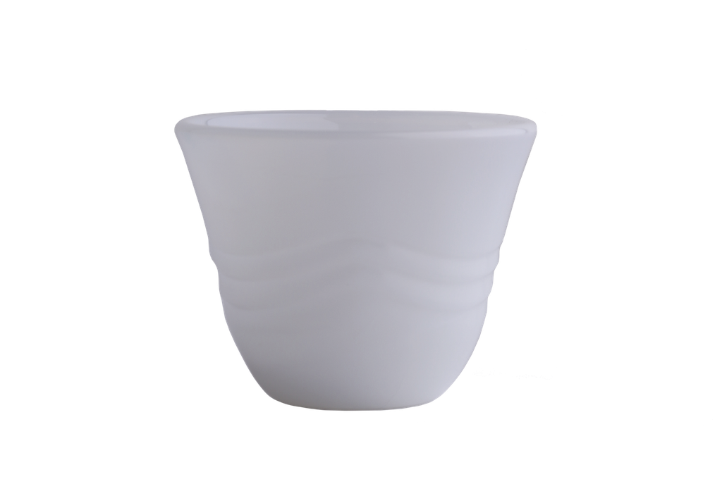 A set of Korean coffee cups from Al Saif, 12 pieces - plain - second shape