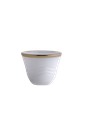 Korean coffee cup set from Al Saif, 12 pieces - gold - second shape