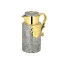 A luxurious two-piece coffee and tea set from Al Saif / Elegant design that suits all tastes / Made to maintain the heat of drinks for long hours / Ideal for daily use at home or office / Multi-color - gilded pearl marl