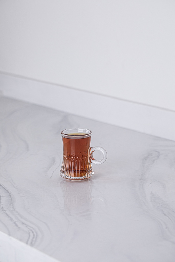A set of 4-piece tea cups from Al Saif, 120 ml, transparent - second form