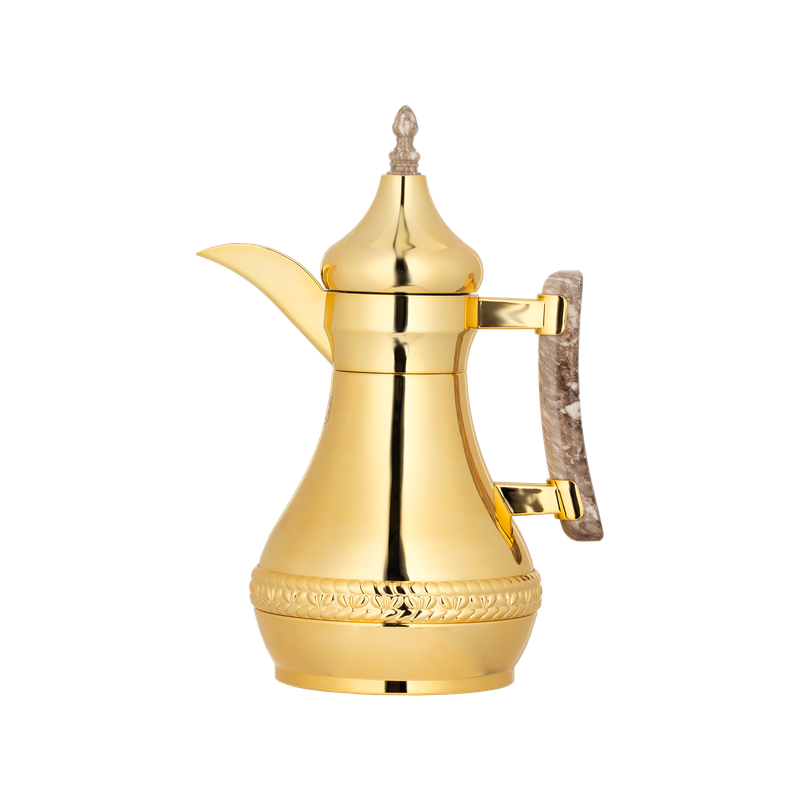 ترمس كيناز قهوة وشاي استيل من السيف / تصميم أنيق يناسب جميع الأذواق / مصنوع للحفاظ على حرارة المشروبات لساعات طويلة / مثالي للاستخدام اليومي في المنزل أو المكتب / متعدد الالوان والمقاسات - 1 لتر - ذهبي