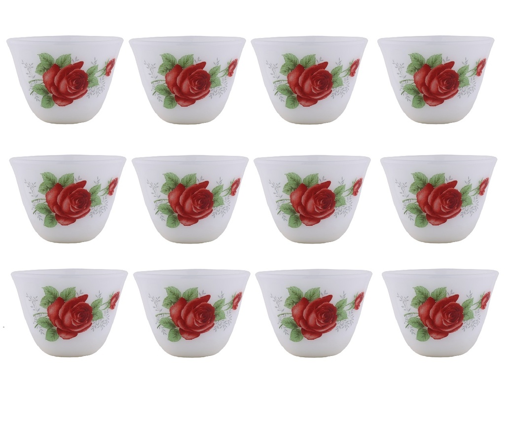 A set of Korean coffee cups from Al Saif, 12 pieces - large - second shape