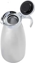 Emma stainless steel thermos for coffee and tea from Al Saif / Elegant design to suit all tastes / Made to maintain the heat of drinks for long hours / Ideal for daily use at home or office / Multiple sizes - 0.3 liters - stainless steel