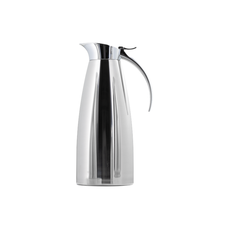 Emma stainless steel thermos for coffee and tea from Al Saif / Elegant design that suits all tastes / Made to maintain the heat of drinks for long hours / Ideal for daily use at home or office / Multiple sizes - 1 liter - stainless steel