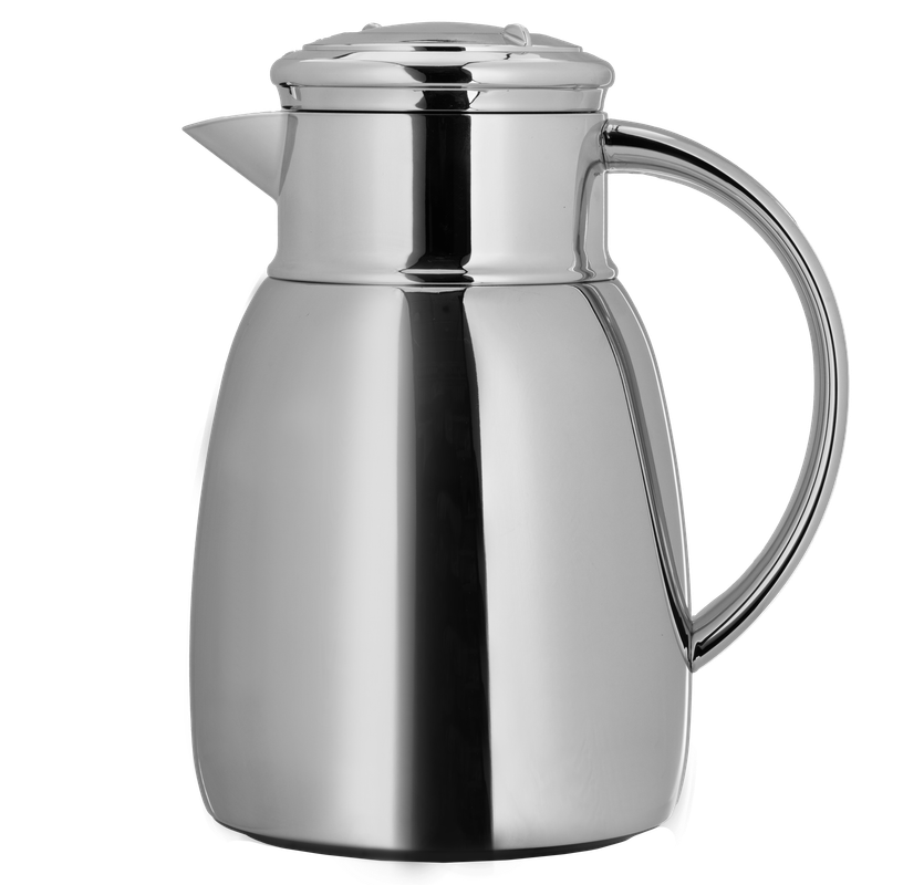 ترمس لارسا قهوة وشاي من السيف / تصميم أنيق يناسب جميع الأذواق / مصنوع للحفاظ على حرارة المشروبات لساعات طويلة / مثالي للاستخدام اليومي في المنزل أو المكتب / متعدد الالوان والمقاسات - 0.65 لتر - كروم