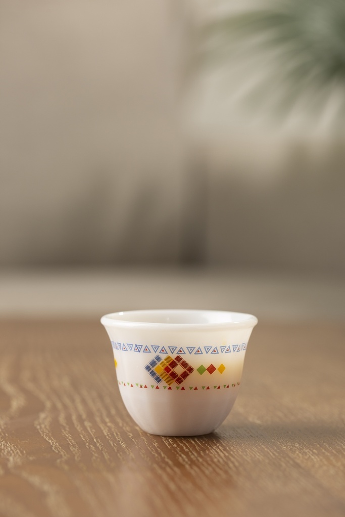 A set of Korean coffee cups from Al Saif, 12 pieces - small - second pattern