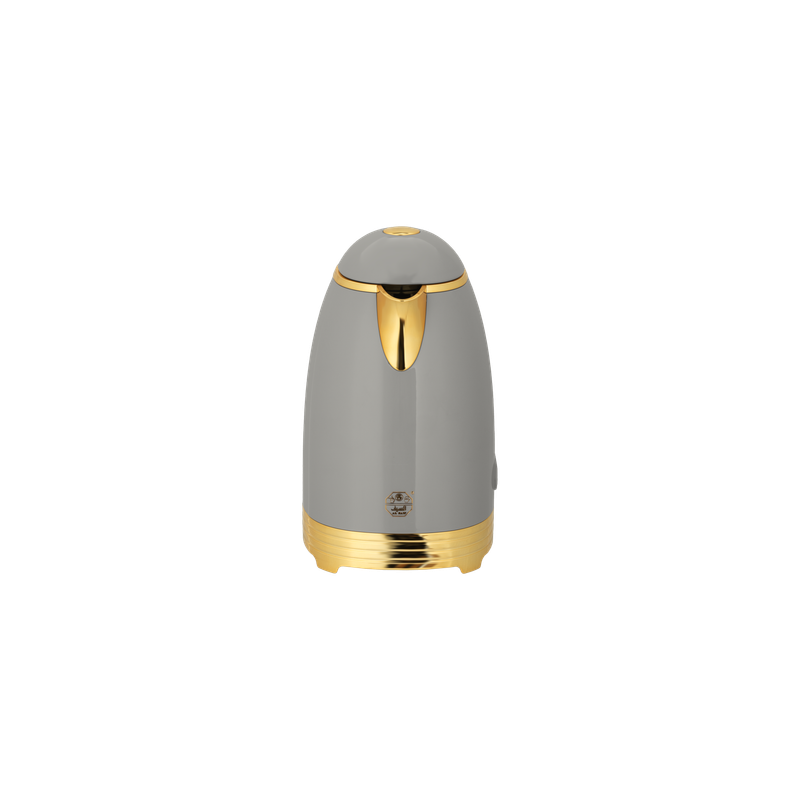 Nada two-piece coffee and tea set from Al Saif / Elegant design that suits all tastes / Made to maintain the heat of drinks for long hours - grey/gold