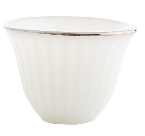 A set of 12-piece coffee cups from Al Saif - silver - third shape