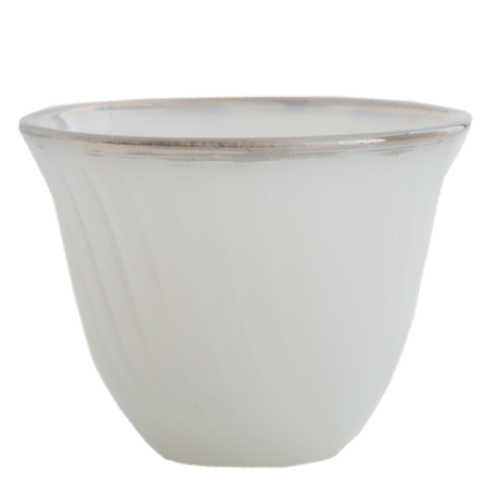 A set of 12-piece coffee cups from Al Saif - silver - second shape