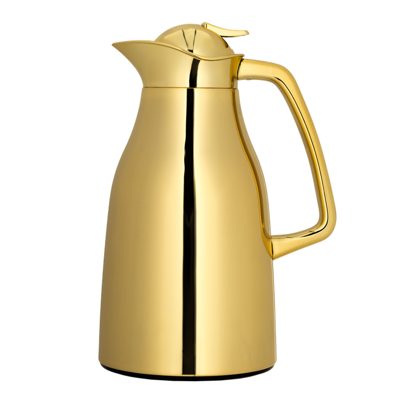 ترمس سابين قهوة وشاي من السيف / تصميم أنيق يناسب جميع الأذواق / مصنوع للحفاظ على حرارة المشروبات لساعات طويلة / مثالي للاستخدام اليومي في المنزل أو المكتب / متعدد الالوان والمقاسات - ذهبي - 1 لتر