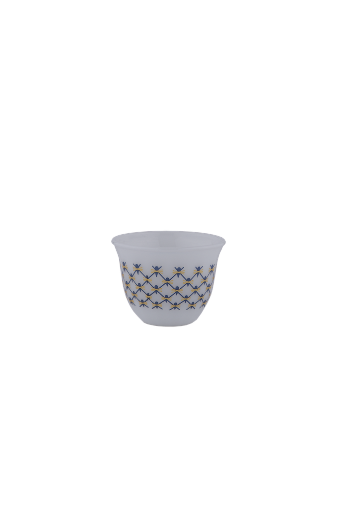 A set of Korean coffee cups from Al Saif, 12 pieces - small - third pattern