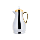 Nawahil thermos for tea from Al Saif / elegant design that suits all tastes / made to maintain the heat of drinks for long hours - chrome/gold - 1 liter