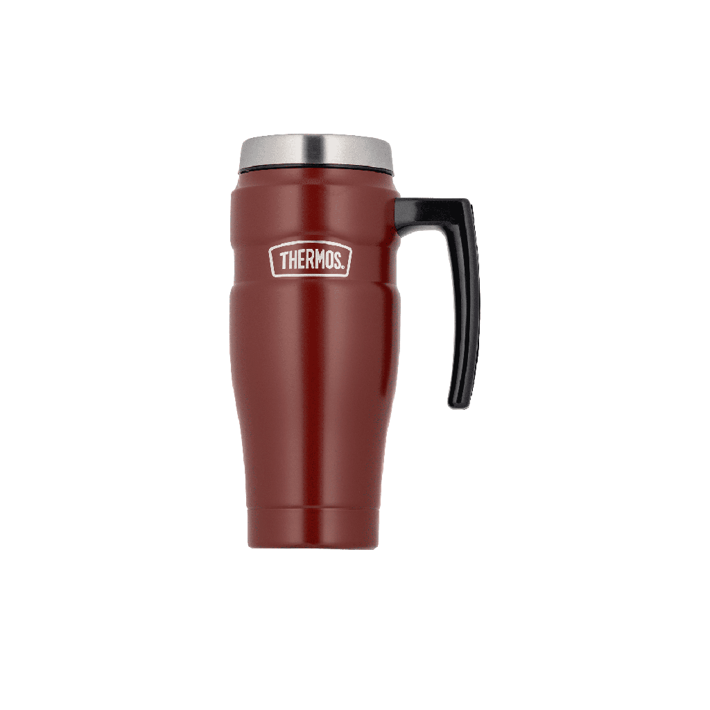 Thermos Steel Thermal Flask for Coffee and Tea / Made to keep drinks hot for long hours, Capacity 470 ml - Red