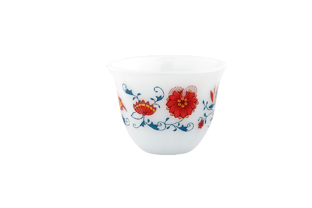 A set of 6-piece Korean coffee cups from Al Saif - large - second pattern