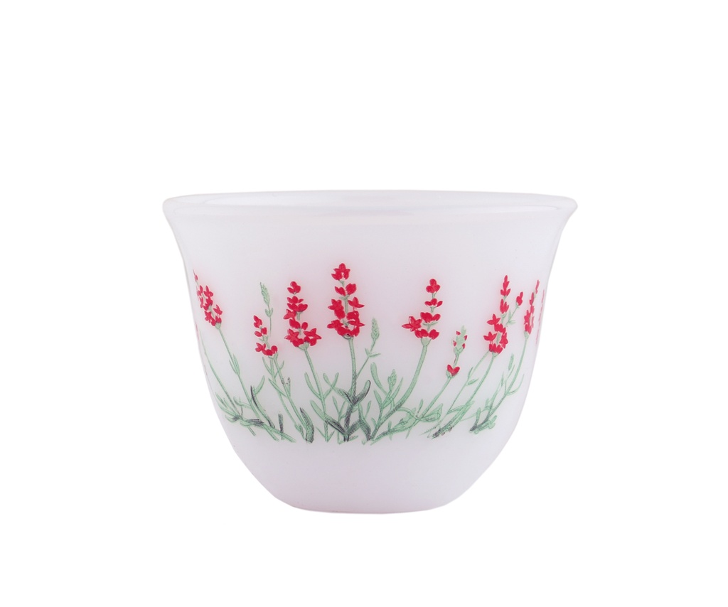 A set of 6-piece Korean coffee cups from Al Saif - medium - first pattern