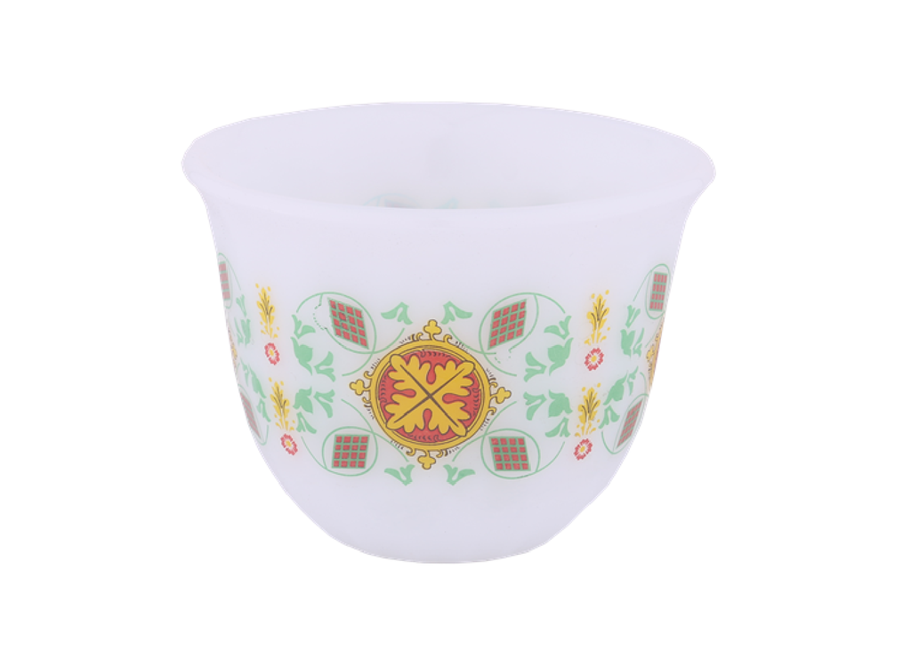 A set of 6-piece Korean coffee cups from Al Saif - medium - fourth pattern