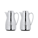 طقم أوركيد للقهوة وشاي قطعتين من السيف / تصميم أنيق يناسب جميع الأذواق / مصنوع للحفاظ على حرارة المشروبات لساعات طويلة / مثالي للاستخدام اليومي في المنزل أو المكتب / متعدد الالوان - كروم - غير خشبي