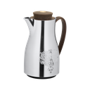 طقم أوركيد للقهوة وشاي قطعتين من السيف / تصميم أنيق يناسب جميع الأذواق / مصنوع للحفاظ على حرارة المشروبات لساعات طويلة / مثالي للاستخدام اليومي في المنزل أو المكتب / متعدد الالوان - كروم مطفي - خشبي