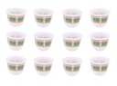 Korean coffee cup set from Al Saif, 12 pieces - medium - green