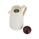 Al Saif Blue Thermos for coffee and tea from Al Saif Blue / elegant design to suit all tastes / capacity 1 liter - white/brown