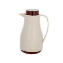 Thermos for coffee and tea from Al Saif Blue / elegant design to suit all tastes / capacity 1 liter - white/brown