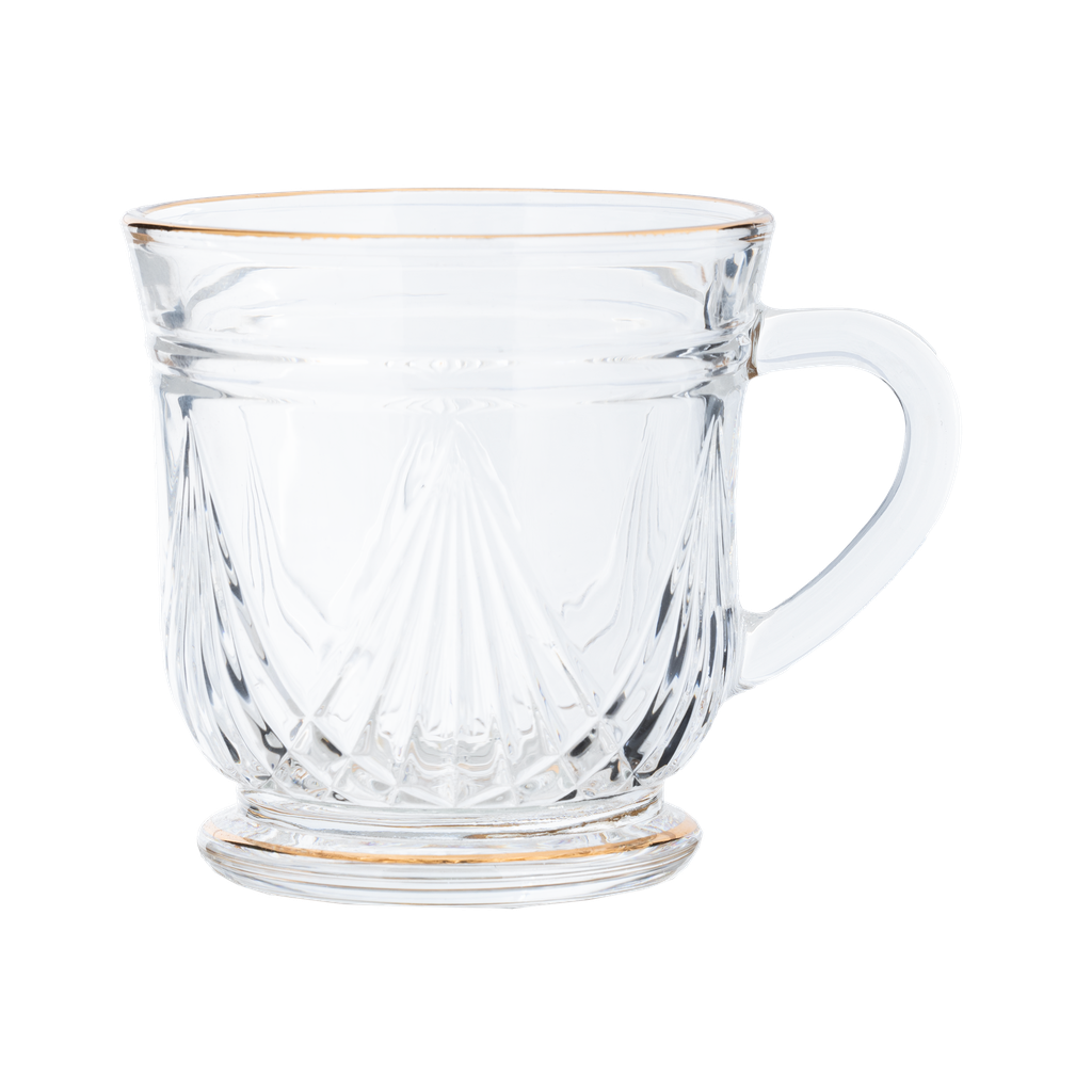 Tea bag, 4 pieces, from Al Saif, 120 ml, transparent - gold - second pattern