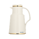 Thermos for coffee and tea from Al Saif Blue / elegant design to suit all tastes, capacity of 1 liter - ivory/gold