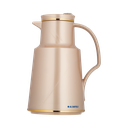 Thermos for coffee and tea from Al Saif Blue / elegant design to suit all tastes, capacity of 1 liter - brown / gold
