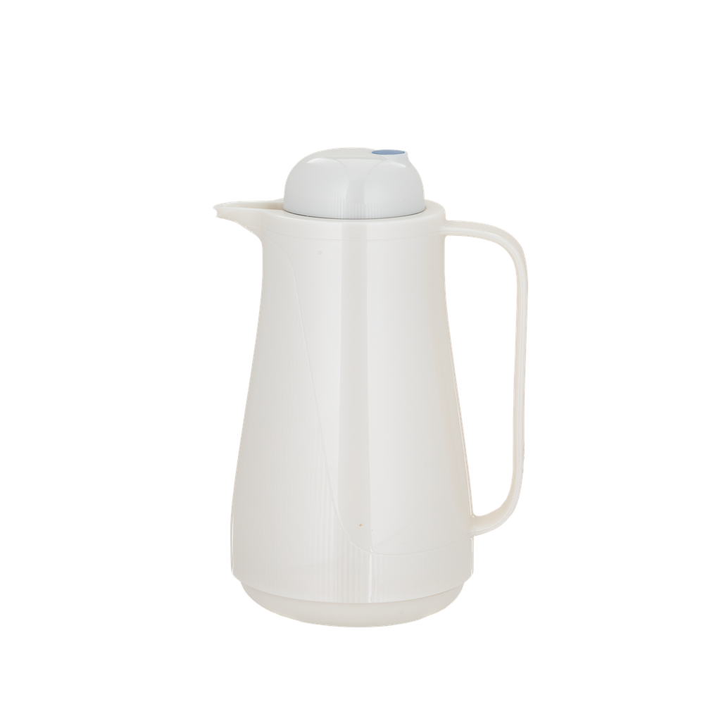 Al Saif Blue Thermos for coffee and tea from Al Saif Blue / elegant design to suit all tastes / capacity 1 liter - white