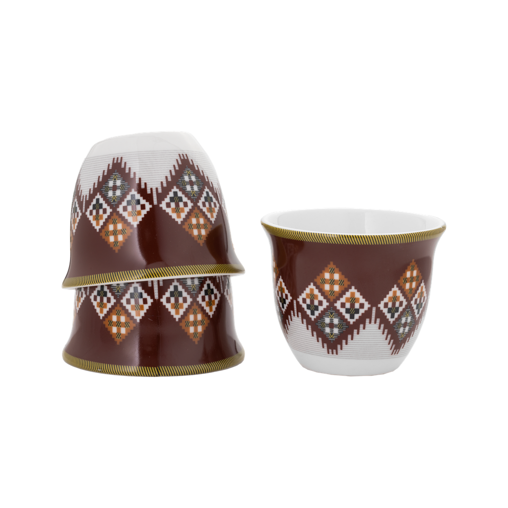 A set of 12-piece coffee cups from Al Saif, medium size