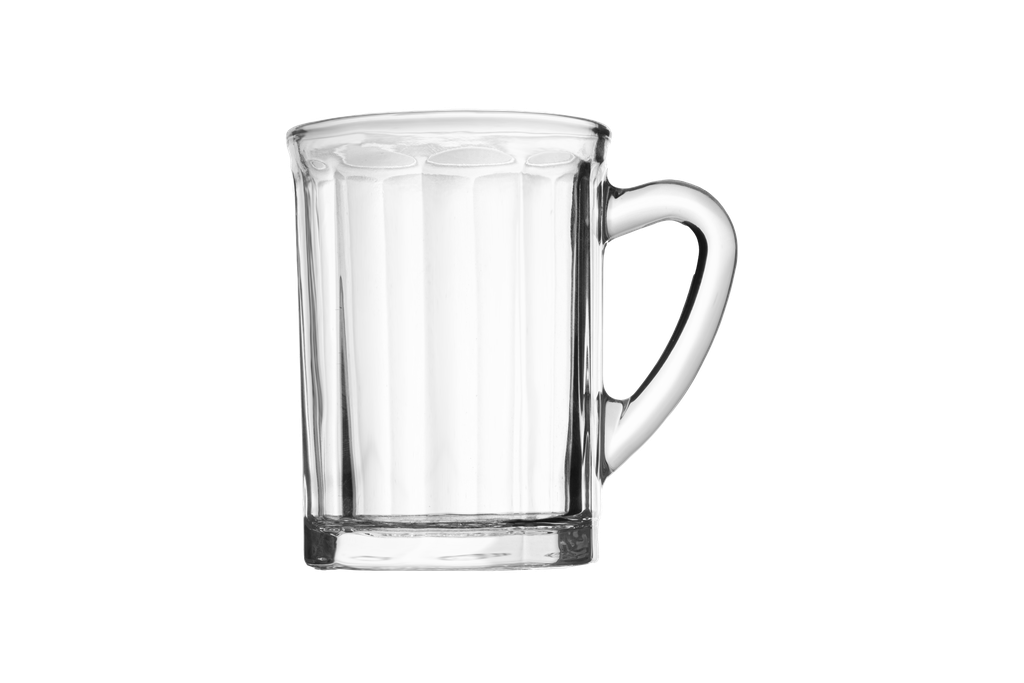 A set of 6-piece tea cups from Al Saif, transparent - the first shape