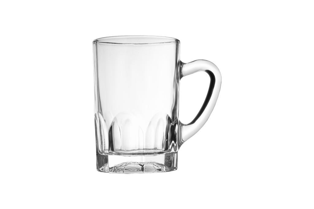 A set of 6-piece tea cups from Al Saif, transparent - second shape