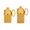 Two-piece Ronza coffee and tea set from Al Saif / Elegant design to suit all tastes / Made to maintain the heat of drinks for long hours / Ideal for daily use at home or office / Multi-colored - matte gold