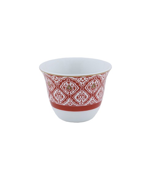 A set of coffee cups of 12 pieces from Al Saif - the fourth pattern