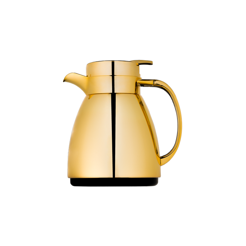 Al Saif Steel Thermos for coffee and tea from Al Saif / Elegant design to suit all tastes / Made to maintain the heat of drinks for long hours / Ideal for daily use at home or office / Golden color, capacity 0.35 liters