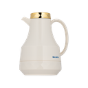 Al Saif Thermos for coffee and tea from Al Saif / Elegant design that suits all tastes / Made to maintain the heat of drinks for long hours / Ideal for daily use at home or office / White/gold color, capacity of 1 liter