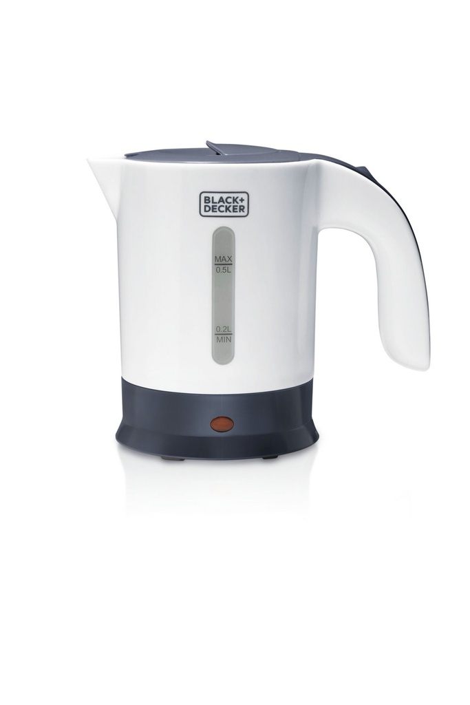 Black & Decker mini water kettle, 0.5 liter capacity, 650 watts, fast heating